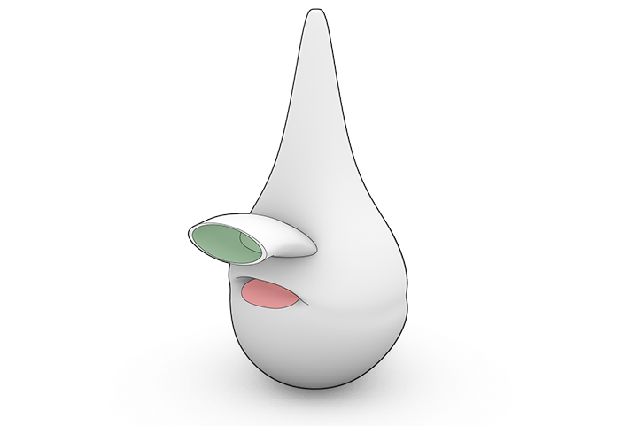 architectural form inspired by penduline tit nest